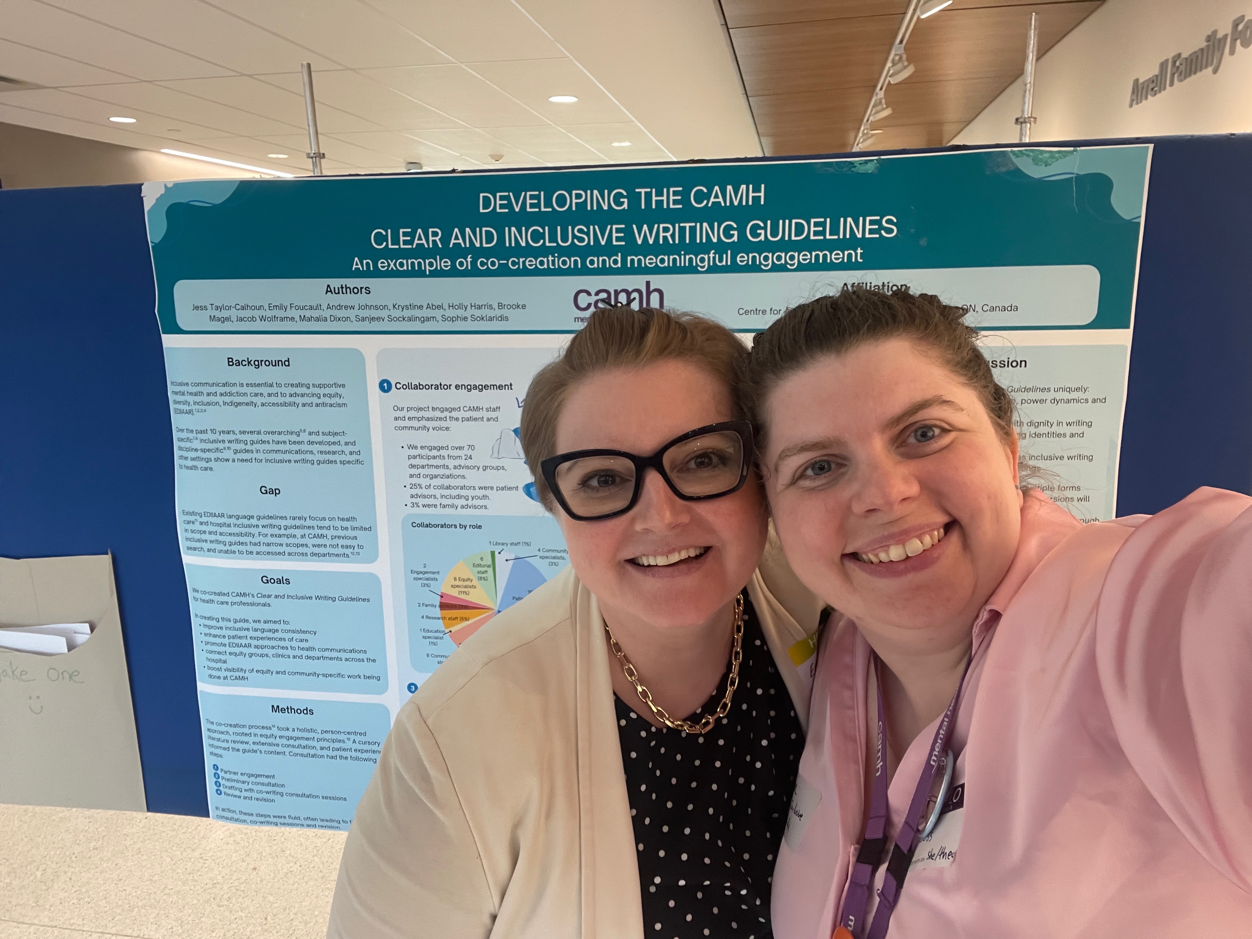 Emily Foucault and Jess Taylor-Calhoun presenting at CAMH
